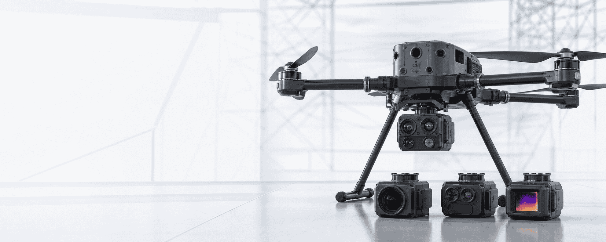 IDAS Inspection Drone with interchangeable sensor payloads