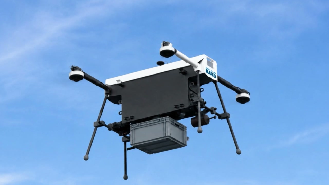 IDAS Transport Drone carrying cargo